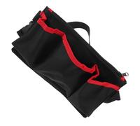 HAMPPLIES Pochette de Rangement pour Flacons de Massage Paquet Banane Multifonction Tissu Solide pour Praticiens Massage Taille Petite Rouge Trois Poches