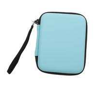 HAMPPLIES Pochette Rangement Médiators Guitare Portable PU Bleu Étui Protection et Volume pour Accessoires Instrument de Musique