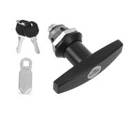 HAMPPLIES Poignée De Serrure En Alliage De Zinc t Avec Clés, Verrouillage De Porte D'armoire, Serrure De Boîte à Outils Et Tiroir, Sécurité Renforcée, Installation Armoire Bureau,