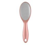 HAMPPLIES Ponceuse Pédicure Professionnelle Double Face Inox Rose Or Outil Exfoliant pour Callosités et Peau Morte Râpe Portable pour Soin des Durillons
