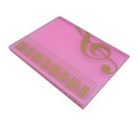 HAMPPLIES Porte Partitions Pages pour Partitions de Piano et Chorale Classeur à Pochettes Mat Dossier Portable pour Stockage et Organisation
