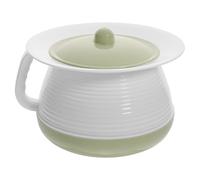 HAMPPLIES Pot de Chambre en Plastique Épais Couvercle Bassin d'Urinoir Portable Vert Urinoir Adulte et Garçon et Filles Pot de Toilette Compact pour Usage Domestique et Réutilisable