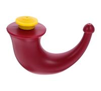 HAMPPLIES Pot de Yoga Rouge en Plastique pour Irrigation Nasale Confortable Base Plate, Adaptateur Élégant pour Personnes Souffrant D'allergies et Problèmes Sinusaux