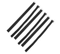 HAMPPLIES Pour Poussette Double Fonction, Dragonne Robuste En Polyester Noir, Lot De 6 Pièces, Compatible Poussette Et Fauteuil, Sécurité Pour Bébé Et Adulte