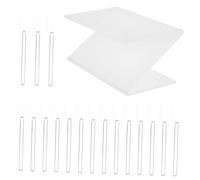 HAMPPLIES Présentoir Étagère de Rangement Pratique pour Ongles Support Multifente Compact pour Manucure Organiseur Bureau et Gain de Place