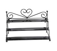 HAMPPLIES Présentoir Mural Vernis Ongles Multifonction Organisateur Cosmétique Simple Support de Rangement pour Maquillage Étagère à Couches Multiples Résistante et Pratique Noir Vintage