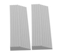 HAMPPLIES Rampe de Seuil pour Franchir Petits Obstacles pour Robot Aspirateur 2 Pièces en Plastique Compact, Adaptée pour Maison et Fauteuil Roulant