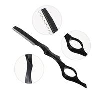 HAMPPLIES Rasoir à Effiler Cheveux 11 Pièces Kit 1 Support 10 Lames Précises Usage Professionnel et Domicile Antidérapant Peau Sensible Barbiers et Coiffeurs