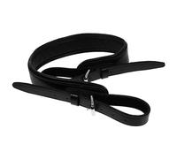 HAMPPLIES Sangle de Tuba Réglable en Cuir Noir, Bandoulière Résistante à L'usure pour Tuba Basse, Accessoire D'épaule pour Musicien, Légère et Confortable, pour Concert et Répétition