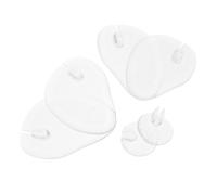 HAMPPLIES Semelles Intérieures en Gel Antidérapantes Transparentes pour Tongs Lot de 3 Coussins pour L'Avant-Pied Pression Confort pour Sandales Coussinet