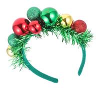 HAMPPLIES Serre-tête De Noël Créatif Avec Boule Verte Et Ruban Pour Accessoires Fête Serre Tête Noël Adulte Confortable Pour Ajout Festif Hiver Automne