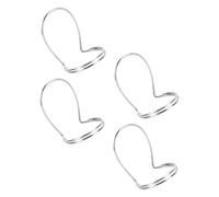 HAMPPLIES Set De 4 Médiators Creux En Métal Argenté Pour Banjo Et Guitare, Onglets Pour Pouce Et Index, Légers Et Flexibles Pour Jeu Confortable, Adaptés Aux Styles Variés