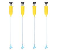 HAMPPLIES Stabilisateur de Machine à Laver 4 Pièces, Kit de Tiges Suspendre Amortisseur Jaune 51 Cm, Accessoires de Remplacement pour Lave-linge, Fixation Antivibrations pour