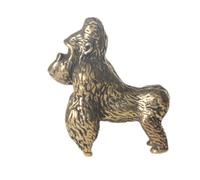 HAMPPLIES Statue de Gorille Laiton Vintage Figurine Ornement Singe Décoration Intérieure Artistique pour Bureau et Maison Surface Lisse et Design Charmant