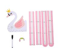 HAMPPLIES Sticker Mural Mesure Hauteur Garçon Fille Animaux Décoratifs Amovible pour Chambre Garçon Fille et École