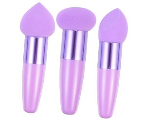 HAMPPLIES Stylo de Maquillage Multifonctionnel de Cœur 3 Pièces Pourpre Outil Processus de Maquillage Confortable et Portable et Présent