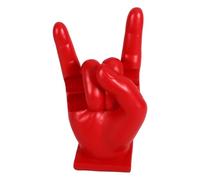 HAMPPLIES Support de Baguettes de Batterie Résine Rouge Robuste et Présentoir Main Sculpté pour Batteurs Support Stable et Compact pour Rangement Pratique