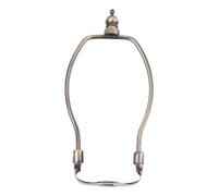 HAMPPLIES Support de Lampe Bronze Vert Antique Cadre Corne pour Abat Jour Support Portable pour Lampe Intérieur Accessoire de Luminaire Robuste avec Inférieur