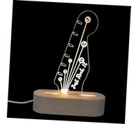 HAMPPLIES Support De Médiators De Guitare Lumineux Bois avec Base Rangement Éclairé pour Accessoires De Guitare Rack à Médiators pour Pratique Nocturne