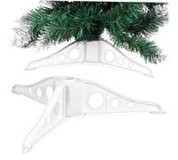 HAMPPLIES Support De Sapin De Noël Blanc Socle pour Sapin Artificiel Montage Facile Support Amovible