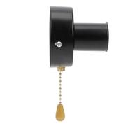 HAMPPLIES Support Lampe de Chevet avec Douille et Interrupteur à Chaîne Socle Mural Noir Prise pour Ampoule Intérieure Facile à Installer