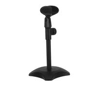 HAMPPLIES Support Micro de Bureau Réglable Métal Hauteur Ajustable pour Chant Live Interview et Enregistrement Base Ronde Stable Compatible Universellement