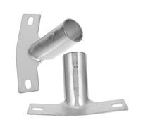 HAMPPLIES Supports en Fer Argentés Adaptateur pour Accessoires de Nettoyage Lot de 2 Installation Facile pour Manche de Balai et Serpillière
