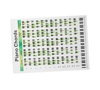 HAMPPLIES Tableau Harmonie De Piano pour Débutants Diagramme Harmoniques sur Papier Aide-mémoire De Référence pour Pianistes