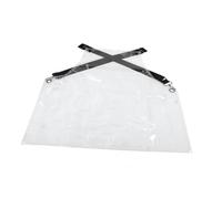 HAMPPLIES Tablier Coiffure Transparent Réglable Imperméable avec Poches Protection Complète et Confortable pour Salon de Beauté Barbier et Usage Domestique