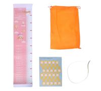 HAMPPLIES Tapis de Mesure Garçon Fille Ans Rose avec Toise de Croissance Règle Circonférence Tête et Mesure Pied Matériel Léger et Facile à Nettoyer pour Suivi Développement Infantile