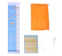 HAMPPLIES Tapis de Mesure pour Garçon Fille Ans avec Toise Intégrée Ruban de Mesure pour Tête Corps et Tapis de Suivi Croissance Infantile Facile à Nettoyer et Résistant