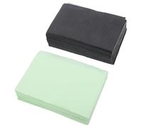 HAMPPLIES Tapis de Tatouage Jetable 40 Pièces Noir et Vert Nappe à Tatouages Triple Couche Imperméable Usage Personnel et Bricolage