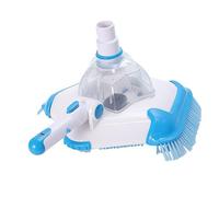 HAMPPLIES Tête Aspirateur de Piscine Pentagonale Robuste Outil de Nettoyage avec Brosse Suceur Lourd pour Fond et Murs Accessoire Piscine Compatible Couleur Aléatoire Couleur Aléatoire
