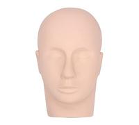 HAMPPLIES Tête de Mannequin pour Entraînement Extensions de Cils et Démonstration Corps Humain Beige en Silicone Apparence Réaliste pour Débutants en Maquillage