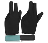 HAMPPLIES Thermorésistants Trois Doigts Pour Coiffure avec Peigne Anti-brûlure Pour Lissage et Styling Professionnel Noir et Vert