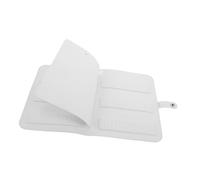 HAMPPLIES Trousse À Ongles Support Pour Mèches Et Ponceuses À Ongles Cuir Artificiel Blanc