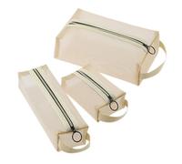 HAMPPLIES Trousse de Toilette Femme Légère et Compacte Maille Respirante Sac de Voyage Organiseur Cosmétique avec Fermeture Éclair Set pour Maquillage et Accessoires de Toilette