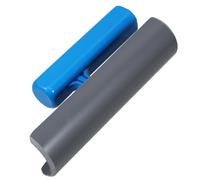 HAMPPLIES Truelle à maçonnerie incurvée en plastique, outil de finition pour bordures de béton, légère avec poignée tubulaire, parfaite pour travaux de précision et lissage des surfaces bétonnées