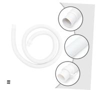 HAMPPLIES Tuyau de Vidange Flexible pour Machine à Laver et Lave Renforcé PVC avec Collier de Serrage Étanche et Remplacement pour Évacuation Eau