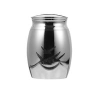 HAMPPLIES Urne Funéraire Acier Inoxydable pour Cendres de Pets Boîte de Rangement Compacte et Raffinée Urne Cendrier Décorative pour Animaux Adaptée Salon et Bureau