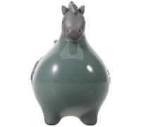 HAMPPLIES Vase Chinois en Céramique de Cheval Vase Décoratif en Porcelaine pour Fleurs Séchées Statue Cheval Symbole de Fortune Base Stable pour Décoration Intérieure du Nouvel an