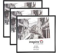Hampton Frames Backloader BLR1212BKPX-3PK Lot de 3 cadres photo en acrylique sans verre Noir 30 x 30 cm