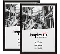 Hampton Frames BLACKWOOD Lot de 2 cadres pour affiche en acrylique (sans verre) Noir A3 (30 x 42 cm)