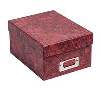 The Photo Album Company Boîte rigide de rangement de photos ou boîte cadeau - Rouge - 10 x 15 cm