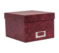 Hampton Frames | Boîte de rangement photos | Rouge, 13 x 18 cm, 22,5 x 20 x 14 cm | Capacité 700 photos, couvercle assorti, 8 séparateurs | Organisation sans acide, protège les souvenirs