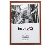 Hampton Frames Cadre Photo A3 30x42cm Effet Bois Foncé Pack de 1, Face en Acrylique, MDF, Fixation Murale Portrait ou Paysage, Dos Rabattable, Pour Affiches Documents Photos