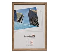 Hampton Frames Sorbonne SORA3NG - Cadre photo effet bois, façade en plexiglas, format A3, 30 x 42 cm marron