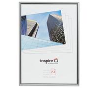The Photo Album Company Inspire For Business EASA3SVP Easy Loader Cadre A3 pour certificat/photo/poster avec façade sans verre Argenté