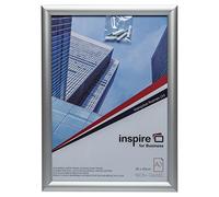 Hampton Frames Cadre photo A3 Snap en métal 30x42 cm pour poster ou certificat, ouverture frontale, sans verre, feuille antireflet, kit de fixation inclus