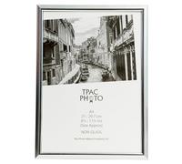 Hampton Frames | Cadre photo A4, argent, 21x30cm, Perspex sans verre | Autoportant ou mural, orientation portrait/paysage | Pour certificat, affiche, photo